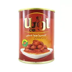 کنسرو لوبیا چیتی در سس گوجه فرنگی 400 گرمی اویلا
