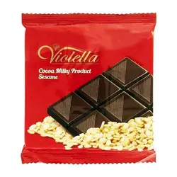 شکلات تابلت ویولتا شیری با کنجد 55 گرمی فرمند