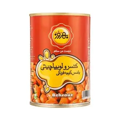 کنسرو لوبیا چیتی با سس گوجه فرنگی 380 گرمی بهروز