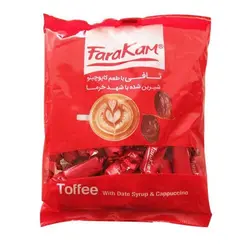 تافی کاپوچینو شیرین شده با شهد خرما 200 گرمی فراکام