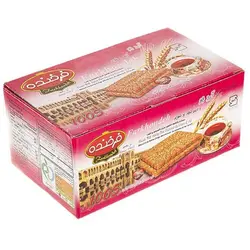 بیسکویت آرد جو با تزئین کنجد و شوید 850 گرمی فرخنده