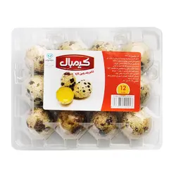 تخم بلدرچین 12 عددی کیم بال