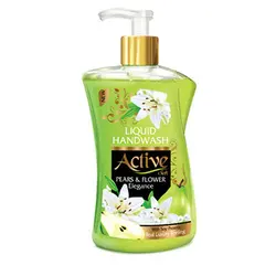 مایع دستشویی صدفی سبز حاوی پروتئین سویا 450میلی لیتری اکتیو
