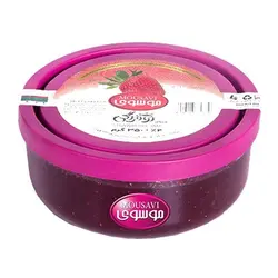 مربای توت فرنگی ظرف شیشه ای 350 گرمی موسوی