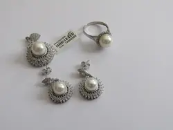 نیم ست رادیوم سنگ رنگی مروارید m16