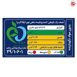 کنسرو قیمه ماهی تحفه - 230 گرم