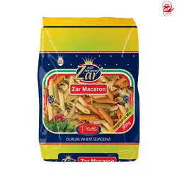 ماکارونی پنه ریگاته سبزیجات زر ماکارون مقدار 500 گرم