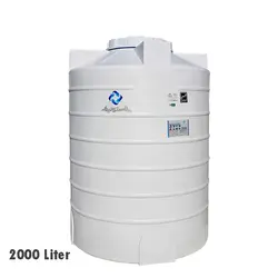 مخزن عمودی تک لایه پلاستونیک 2000 لیتر