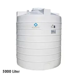 مخزن عمودی تک لایه پلاستونیک 5000 لیتر بلند