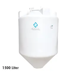 مخزن قیفی تک لایه پلاستونیک 1500 لیتری