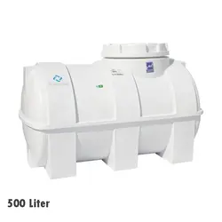 مخزن افقی تک لایه پلاستونیک 500 لیتری
