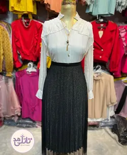 دامن پلیسه لمه ای