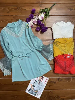 شومیز یقه شاین