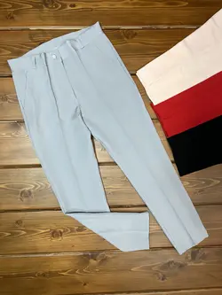 شلوار کمر ساده دمپا چاکدار