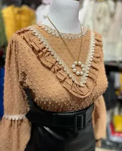 شومیز پارچه توپی