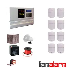 پکیج دزدگیر اماکن با سیم مدل جی ام کا سیم کارتی و تلفنی GM910H68
