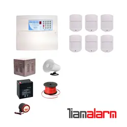 پکیج دزدگیر اماکن با سیم مدل فایواستار سیم کارتی و تلفنیFS206H66