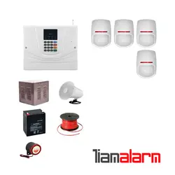 پکیج دزدگیر اماکن با سیم مدل مستر سیم کارتی و تلفنی M930PY4