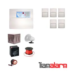 پکیج دزدگیر اماکن با سیم مدل فایواستار سیم کارتی و تلفنیFS206F5