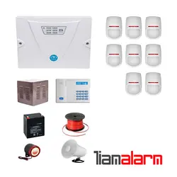 پکیج دزدگیر اماکن با سیم مدل کلاسیک سیم کارتی و تلفنی CGPY8