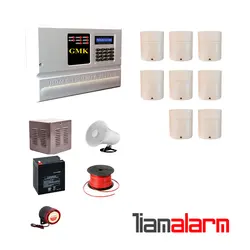پکیج دزدگیر اماکن باسیم مدل جی ام کا سیم کارتی و تلفنی GM910PR8