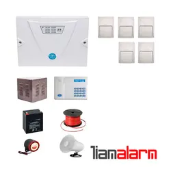 پکیج دزدگیر اماکن با سیم مدل کلاسیک سیم کارتی و تلفنی CGF5