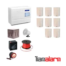 پکیج دزدگیر اماکن  باسیم مدل فایروال سیم کارتی و تلفنی F10P8
