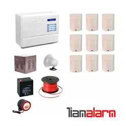 پکیج دزدگیر اماکن باسیم مدل فایروال سیم کارتی و تلفنی F10P9