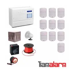 پکیج دزدگیر اماکن با سیم مدل فایروال سیم کارتی و تلفنی  F10H610