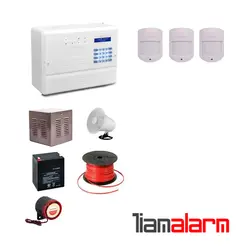 پکیج دزدگیر اماکن باسیم مدل فایروال سیم کارتی و تلفنیF10H63