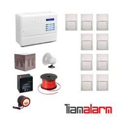 پکیج دزدگیر اماکن با سیم مدل فایروال سیم کارتی و تلفنی F10F9