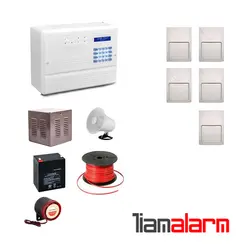 پکیج دزدگیر اماکن با سیم مدل فایروال سیم کارتی و تلفنی F10F5