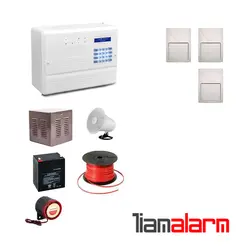پکیج دزدگیر اماکن باسیم  مدل فایروال سیم کارتی و تلفنی F10F3