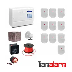 پکیج دزدگیر اماکن باسیم وزنی مدل فایروال سیم کارتی و تلفنی F10N10