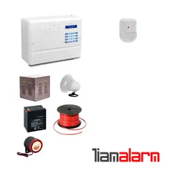پکیج دزدگیر اماکن مدل باسیم وزنی فایروال سیم کارتی و تلفنی F10N1