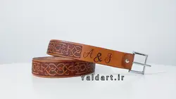 کمربند چرم حکاکی