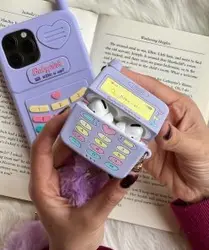 کاور ایرپاد  2 / 1 series تلفن بی سیم سیلیکونی + بند ست