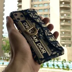 قاب موبایل آیفون 13promax دیور پارچه ای شیب دار سوزن دوزی