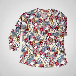 بلوز یقه فرنچ پریچهر