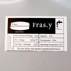 منبع انبساط10 لیتری گرد Fras.y (10 لیتری،رزوه3/8)
