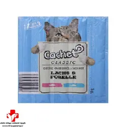 اسنک تشویقی گربه کچت ماهی آزاد و قزل آلا (هر عدد)  Snack Cachet Lachs And Forelle
