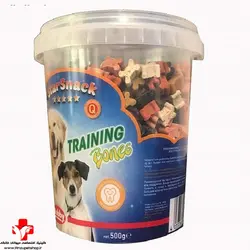 تشویقی سگ نوبی (استار اسنک) آموزشی طرح استخوان سطلی 500گرمی