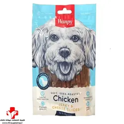 تشویقی سگ ونپی   Wanpy chicken &amp; cheese silce  100g