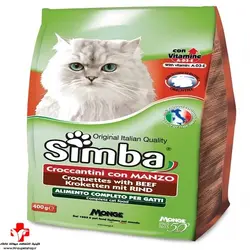 غذای خشک سیمبا گوشت مخصوص گربه بالغ  Simba Adult Cat Beef 2kg