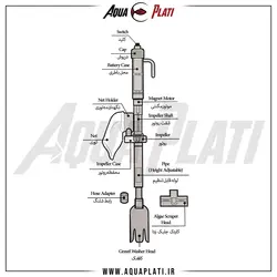 سیفون باطری خور آکواریوم ماهیران MA-F001 - آکوا پلاتی