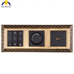 قاب کلید پریز لوکس کلاسیک برنزی پارت الکتریک