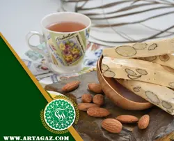 گز ۱۸ درصد پسته ای زعفرانی