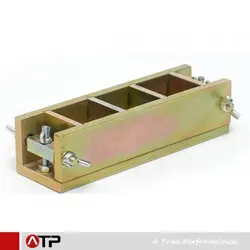 قالب مکعبی سیمان فلزی با ابعاد 50*50*50 میلی متر (سه خانه)