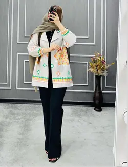 شارژ کت گلدوزی کد ۱۲۵۳۹