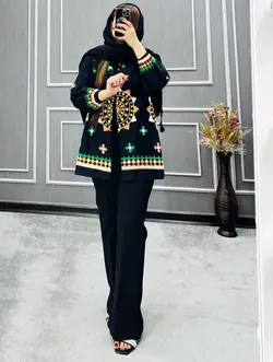 شارژ کت گلدوزی کد ۱۲۵۳۹